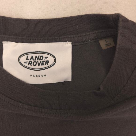 Land Rover Crew Neck Short Sleeve Graphic T Shirt Mens Size Large L Gray - Picture 3 of 9